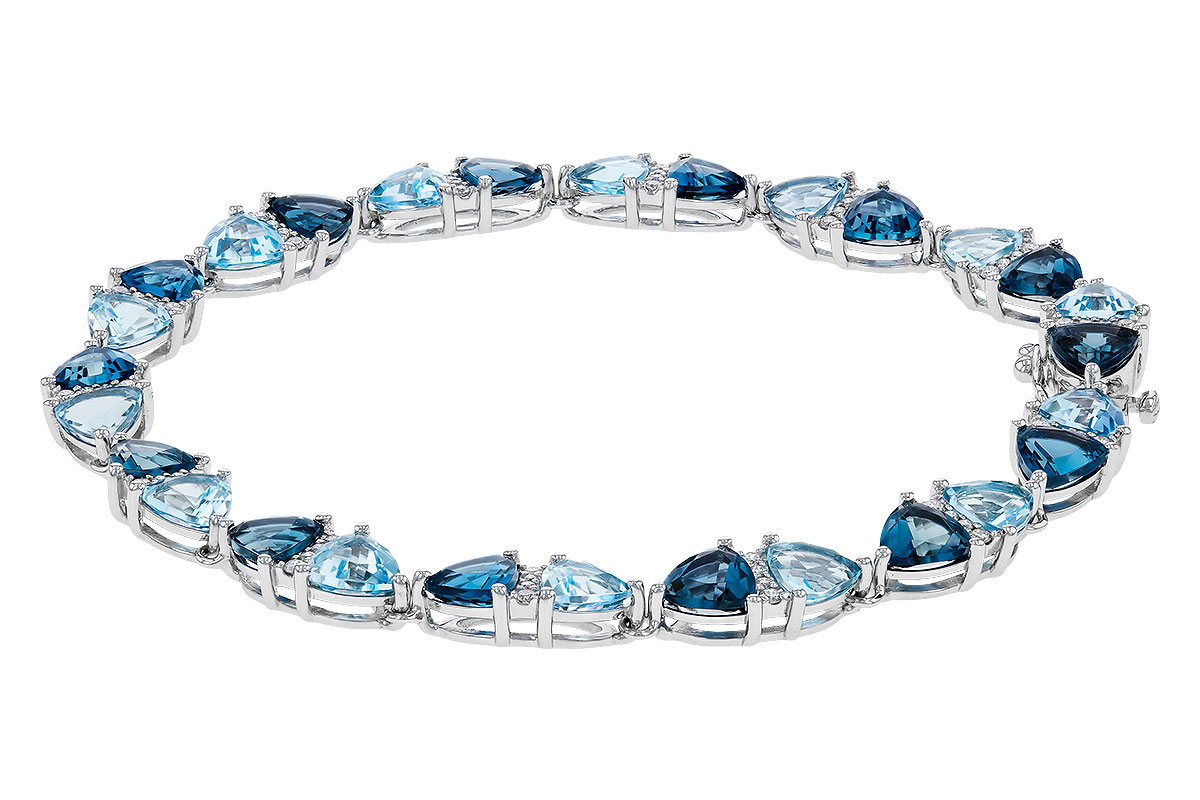 M274-93243: BRACELET 12.20 BLUE TOPAZ 12.50 TGW (7")