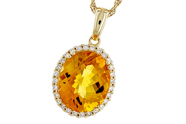 M274-94152: NECKLACE 3.85 CITRINE 4.07 TGW (12x10MM OV)