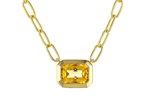 M274-96889: NECKLACE .86 CITRINE (18")
