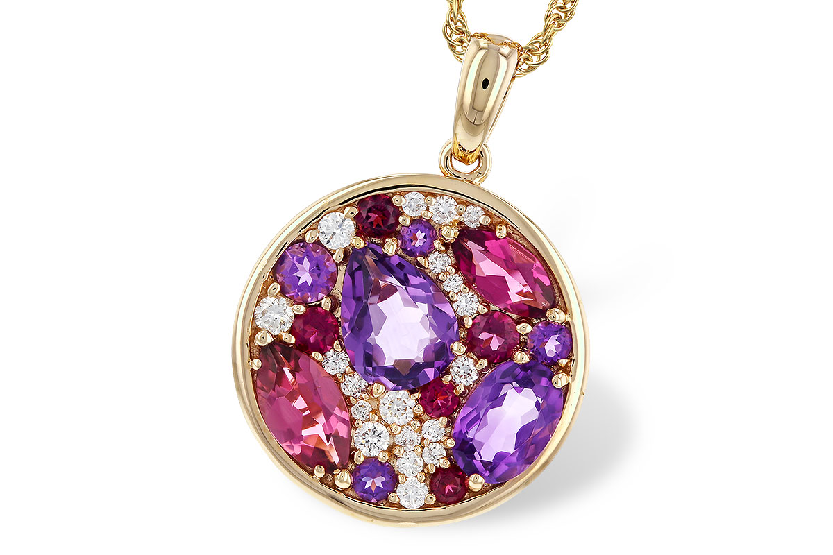 M274-97816: NECK 1.83 TW SEMI-PRECIOUS (P.TOUR, AMY) 2.00 TGW