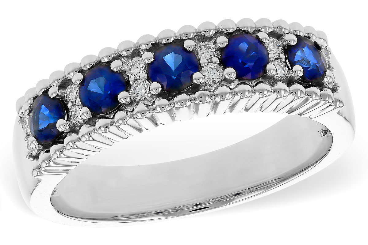 M274-99616: LDS WED RG .64 TW SAPPHIRE .76 TGW