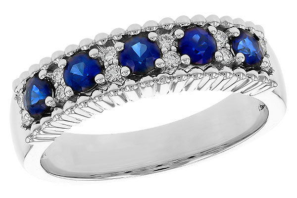 M274-99616: LDS WED RG .64 TW SAPPHIRE .76 TGW