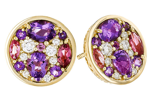 M274-99634: EARR .82 TW SEMI-PRECIOUS (P.TOUR, AMY) .98 TGW
