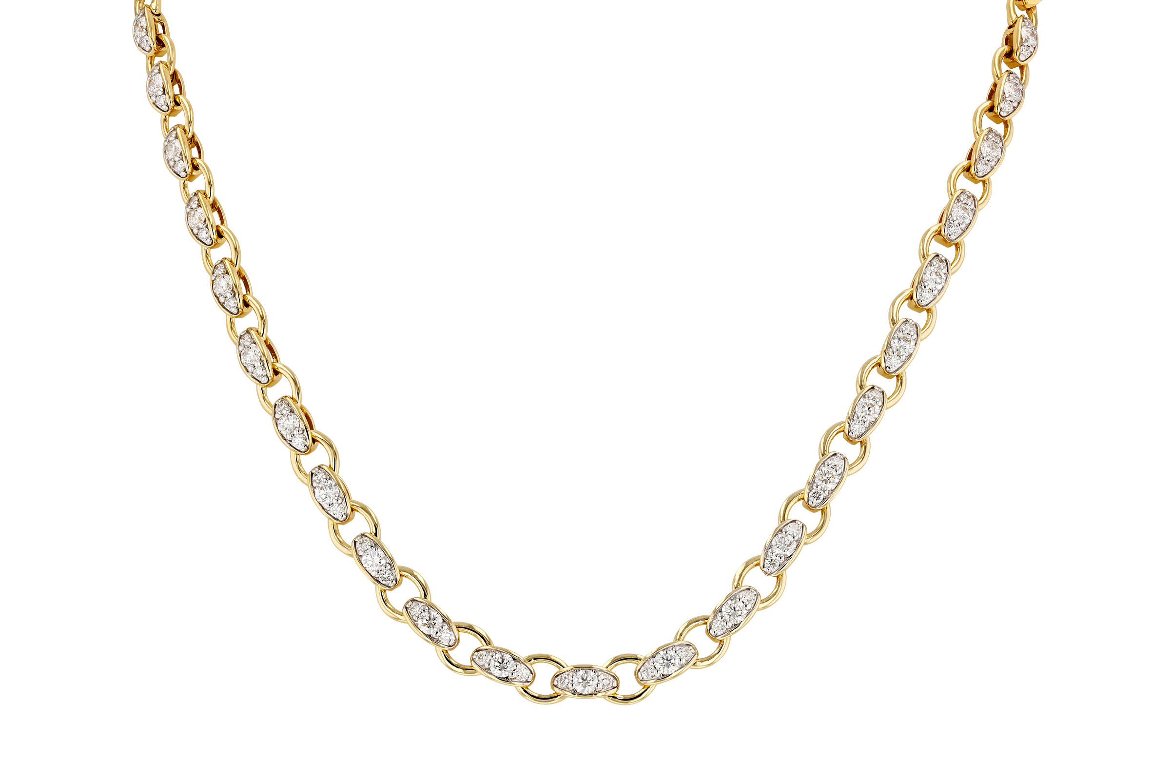 M275-84107: NECKLACE 3.18 TW (17.25")